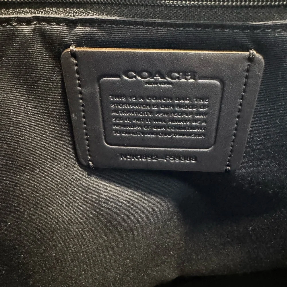 Coach silver metallic leather tote bag - Picture 7 of 10